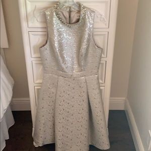 Eliza J cocktail/evening dress shimmery metallic